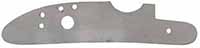 Lock plate, wax cast steel, 4.62" x 1.00", tapped 6-40